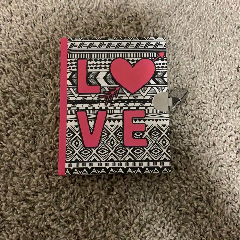 Love notebook with lock 💕